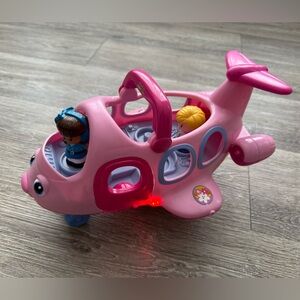 Little People 2005 Lil' Movers Pink Airplane